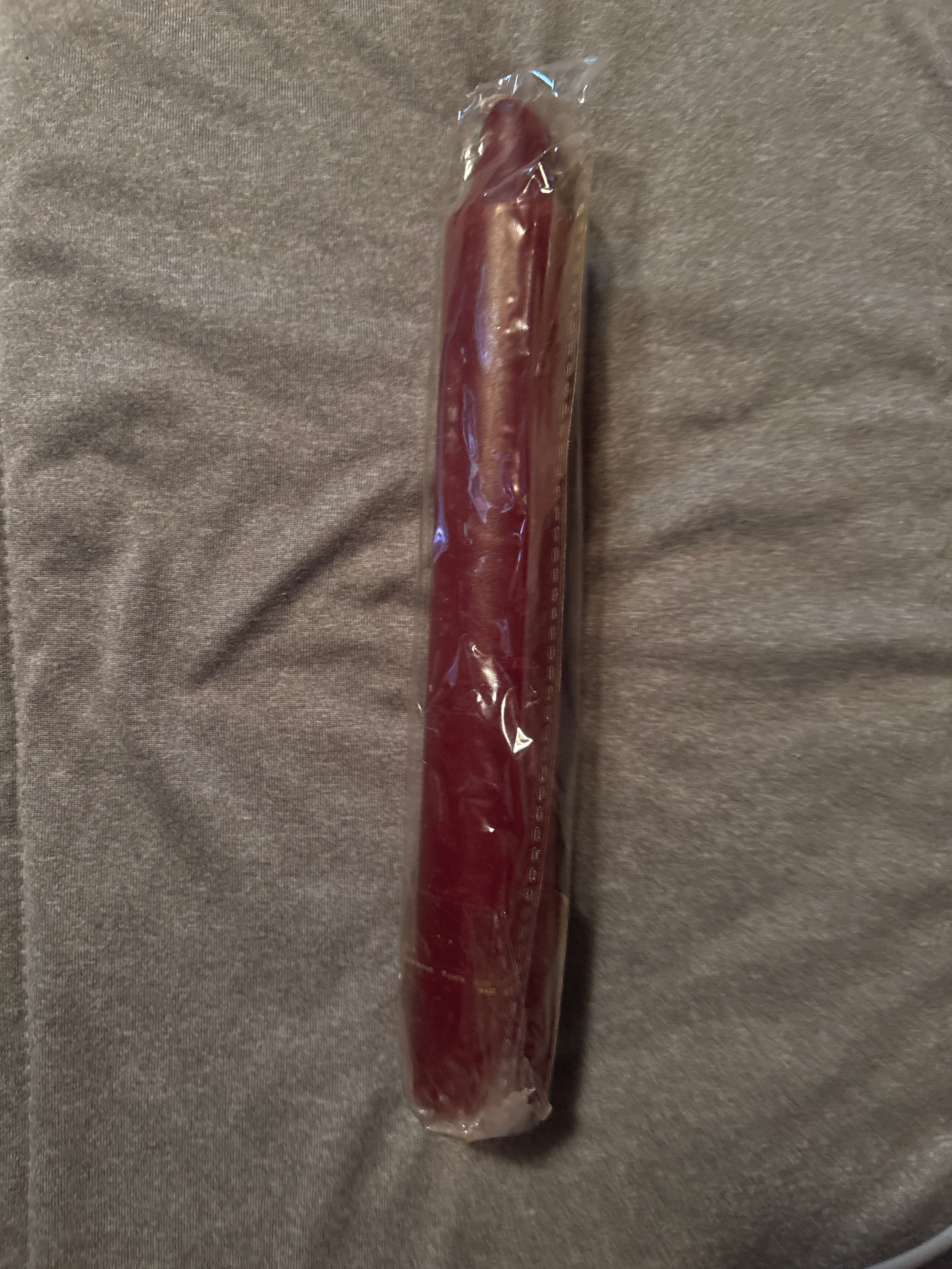Dark Red 9 in Pillar Candle