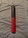 Black and Red 9 in Pillar Candle