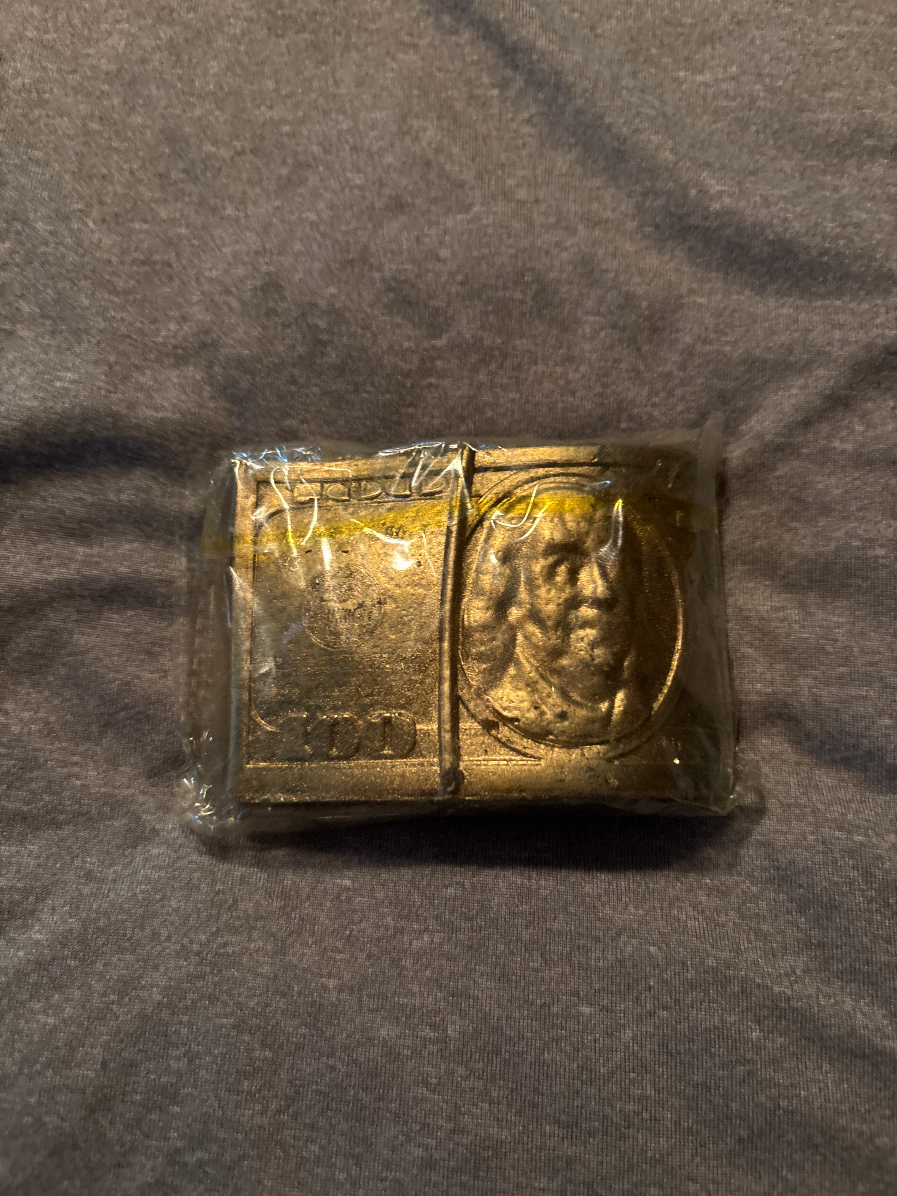 Gold Money Candle