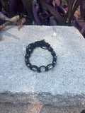Clear Quartz & Hematite Macrame Bracelet
