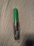 Green and Black 9 in Candle