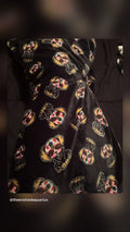 Sugar Skull Dog Throw Blanket