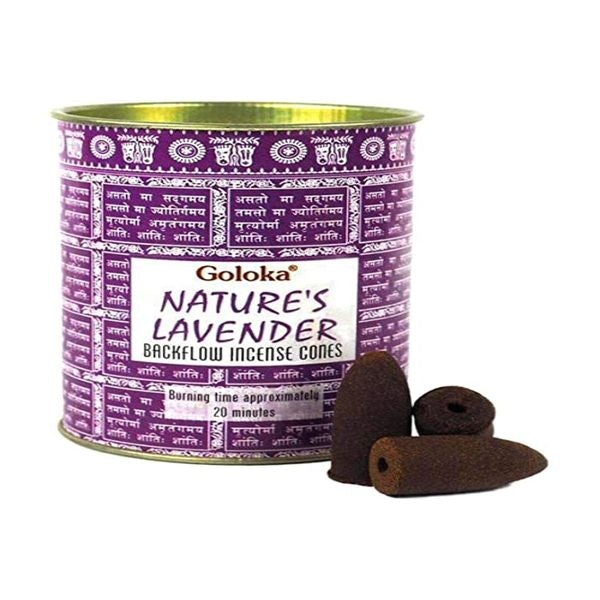 Goloka Nature’s Lavender Backflow Incense Cones