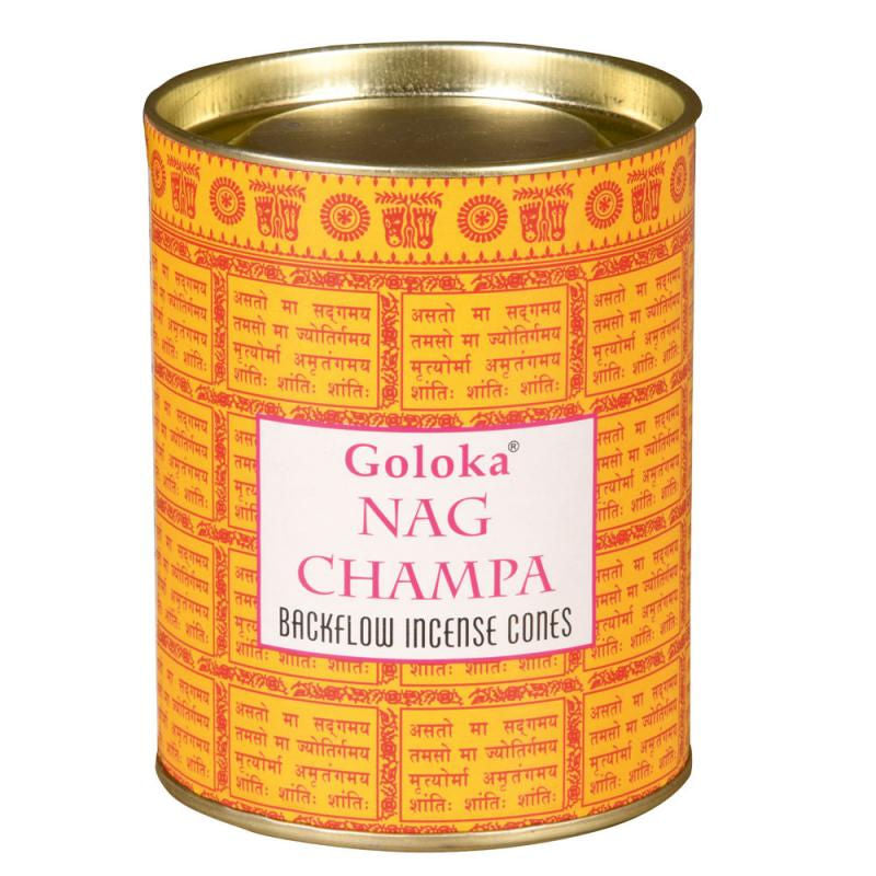 Goloka Nag Champa Backflow Incense Cones